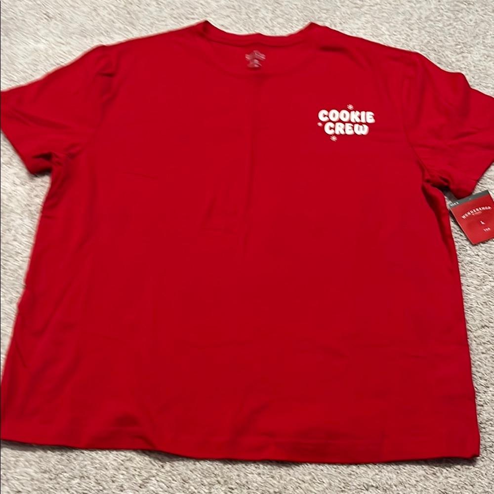 Men’s Large ‘Cookie Crew’ Red T-Shirt